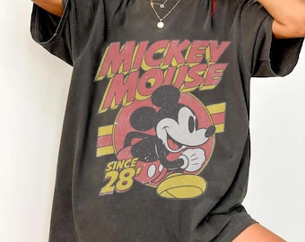 Vintage Mickey Mouse Shirt, Retro Disney Tee, Disneyland Family Trip Shirt, Classic Cartoon Graphic Tee, 90s Aesthetic Mickey Gift, Unisex