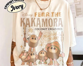 Moana Kakamora Shirt, Vintage Disney 90s Tee, Comfort Colors Moana Shirt, Coconut Pirate Shirt, Moana Bday Gift, Disney Vacation Family Tee