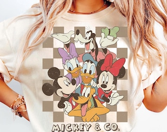 Retro Mickey & Co 1928 Comfort Colors Shirt, Mickey and Friends Tee, Disneyworld Shirt, Vintage Disney Family Trip Shirt, Disney Gift