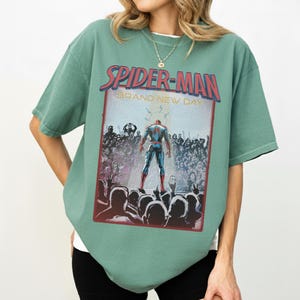 Spider-Man Brand New Day Shirt - Oversized Vintage Marvel Tee, Retro Spiderman Graphic T-Shirt, Tom Holland Peter Parker Superhero Gift image 6