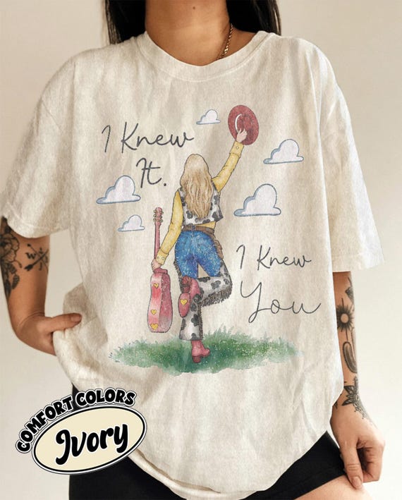 Taylor Swift Inspired I Knew You Shirt, Retro Country Cowgirl Tee, Swiftie Concert Outfit, Western Graphic Shirt, Comfort Colors Gift 2026