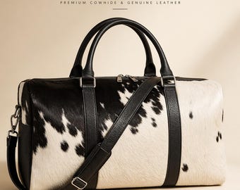 Vintage Leather Duffle Bag Mens Travel Bag Weekend Carry On Rugged Leather Overnight Bag Gift