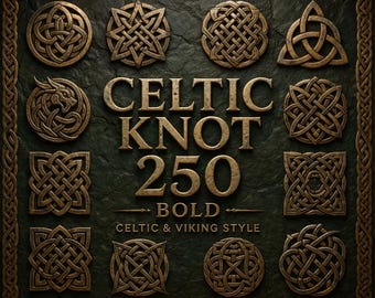 Celtic Knot SVG Bundle, Clipart Cut Files (250 File)