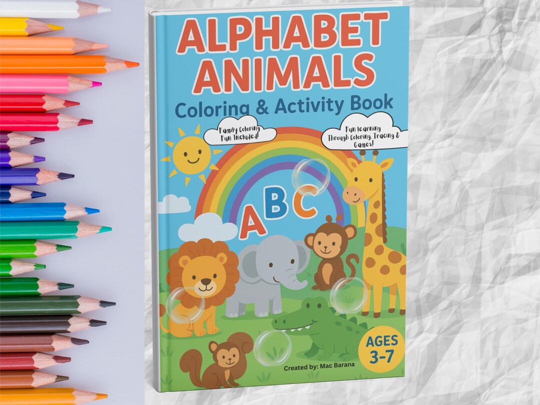 Printable 42 Page Coloring and Activity Book for Kids and Adults With ...
