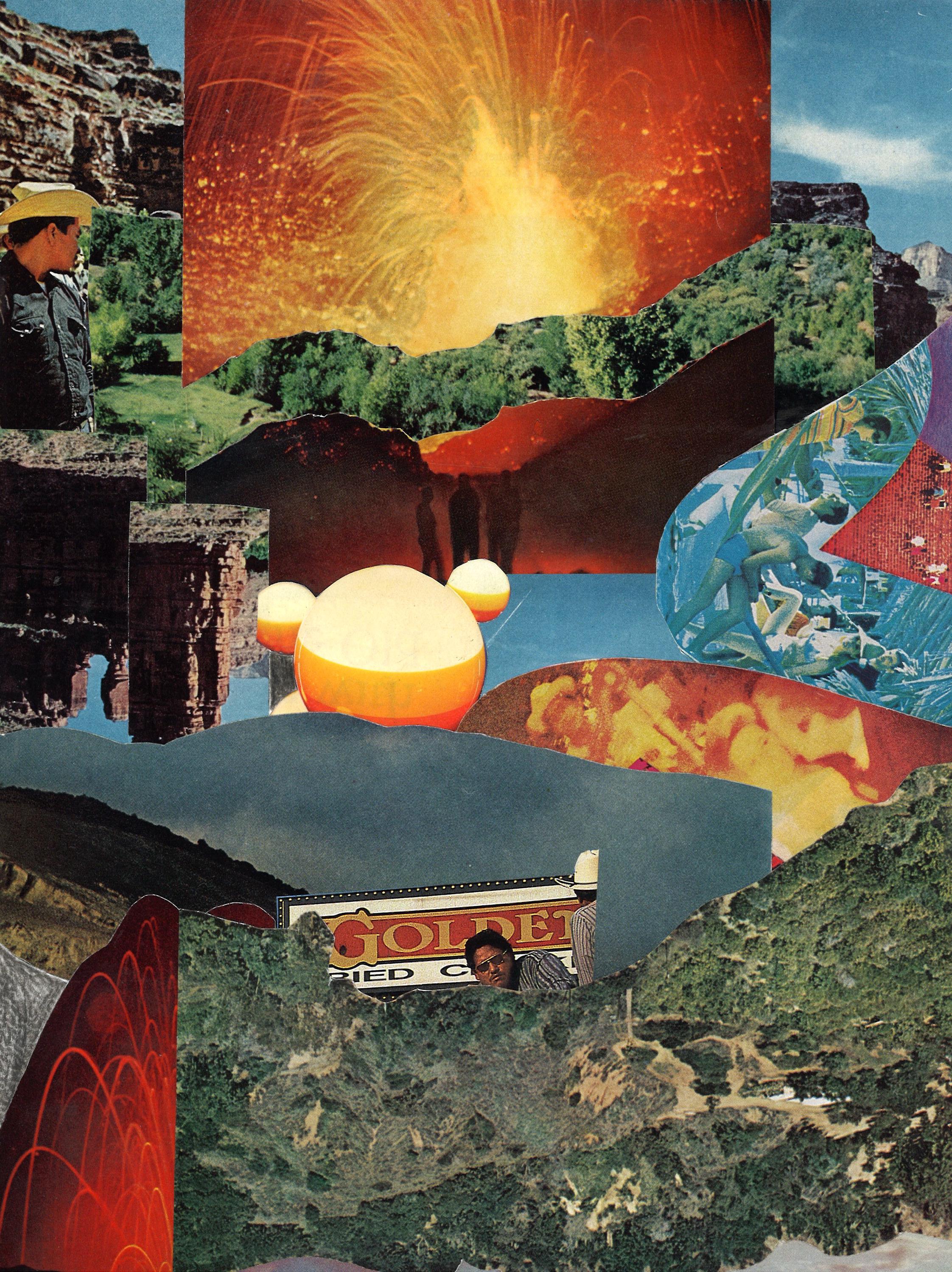 Abstract Collage Art Print – Handmade Vintage Magazine Collage, Layered ...