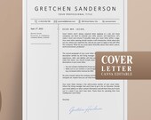 Minimal Modern Cover Letter Template Canva Editable ATS Friendly Professional Job Application Letter
