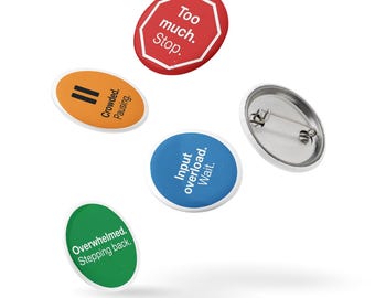 Neurodiversity Pride Pin Set - Stimming, Non-Speaking & Kindness Badges