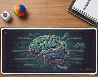Neurodivergent Cognition Matrix Desk Mat | Sensory-Friendly Workspace