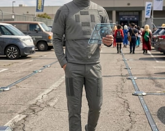 Star Wars Inspired Mandalorian Cosplay Costume | Mando Grey Outfit | Custom Cosplay Suit | Comic Con Halloween Gift