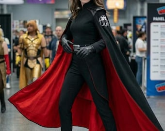Second Sister Inquisitor Cosplay Costume – Star Wars Imperial Armor Set for Women – Full Cape & Undersuit – Comic Con Outfit