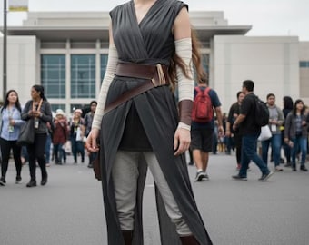 Rey Skywalker Cosplay Costume | Rise of Skywalker Jedi Outfit (Custom Made)