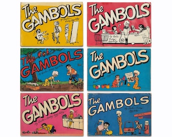Vintage “The Gambols” Comic Book Collection – 10 Books – Dobs & Barry Appleby