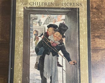 1925 Dzieci Dickensa | PIERWSZE WYDANIE Zilustrowane przez Jessie Willcox Smith | Synowie Charlesa Scribnera