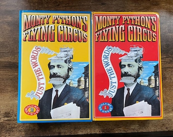 Monty Python’s Flying Circus Just The Words Volumes 1 & 2 Hardcover Set | 1989 First Edition | Methuen Scripts.