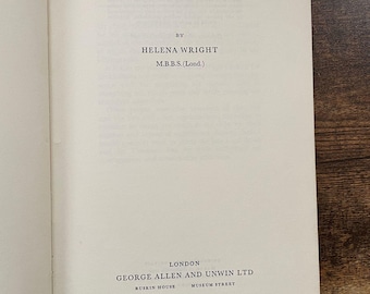 Rare 1968 First Edition "Sex and Society" by Helena Wright | George Allen & Unwin | Hardcover