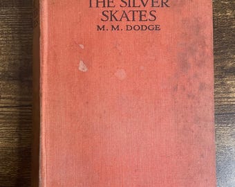 1900s Antique Art Nouveau Edition: "The Silver Skates" by Mary Mapes Dodge | Blackie & Son London | Decorative Teal Cloth