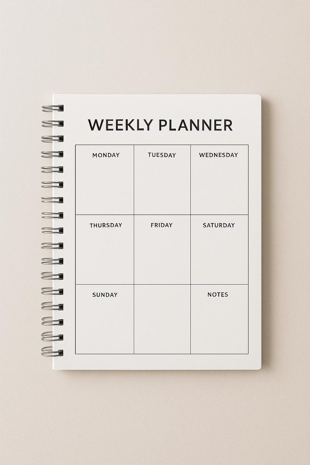 Minimal Planner | Printable Weekly Schedule PDF | A4 A5 Letter | Simple ...
