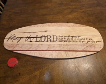 Handcrafted Bird's-Eye Maple Charcuterie Board with Purpleheart Stripe