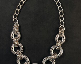 Brighton Crystal Voyage Chunky Link Necklace