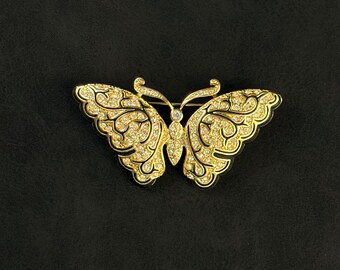 Broche vintage de mariposa Napier