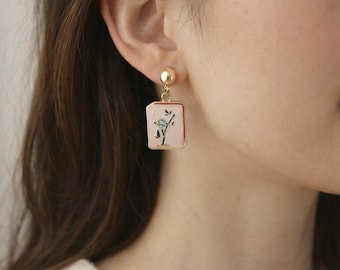 Mahjong Tile Earrings | Mahjong Game Jewelry