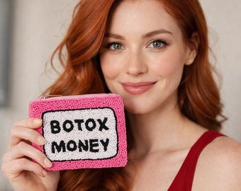 Pink Botox Money Coin Purse | Bougie Gift Pouch