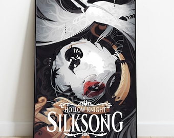 Hollow Knight Silksong Poster | Gaming Wall Art | Game Room Decor | Metroidvania Print