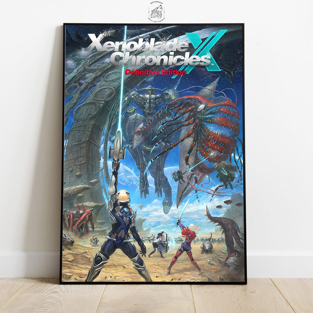 Xenoblade Chronicles Poster, Bionis and Mechonis Wall Art, Gaming Room ...