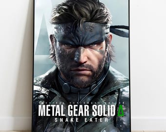Metal Gear Solid Snake Poster | Shadow Moses Dystopian Decor