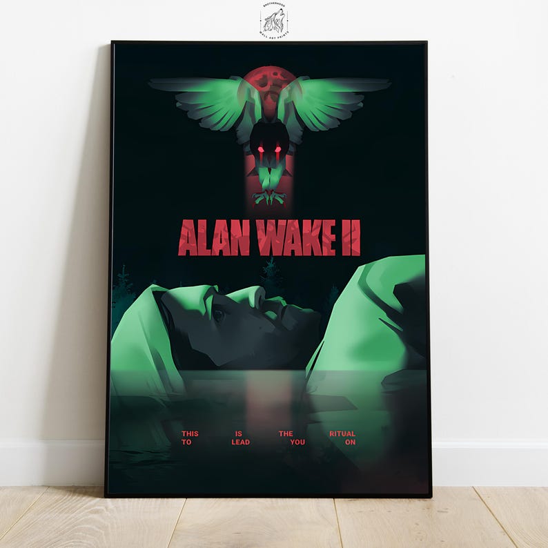 Alan Wake 2 Poster – Horror Game Wall Art - Gaming Room Decor - Etsy
