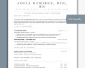 Nurse Resume Template Word, Google Docs,Apple Pages Resume Template, Nurse CV, Nursing Resume,RN Resume, MedicalResume, Doctor CV Template