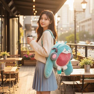 Cute plush backpack featuring a hatsune miku backpack and anime gift style