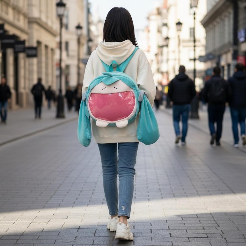 Anime gift for fans featuring a hatsune miku backpack and miku plush