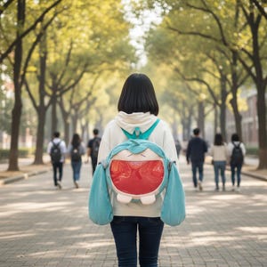 Kawaii anime bag designed for daily use as a plush backpack