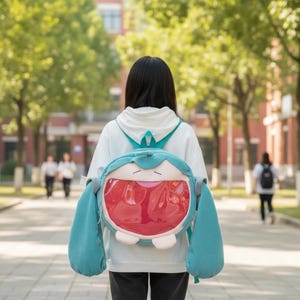 Cosplay backpack featuring a cute anime bag and hatsune miku backpack