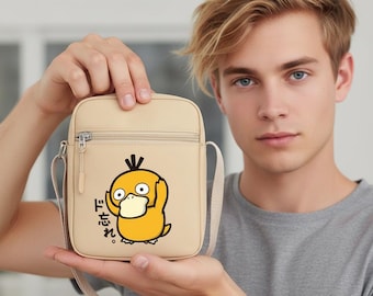Torebka na ramię Psyduck – prezent dla fana anime w stylu kawaii