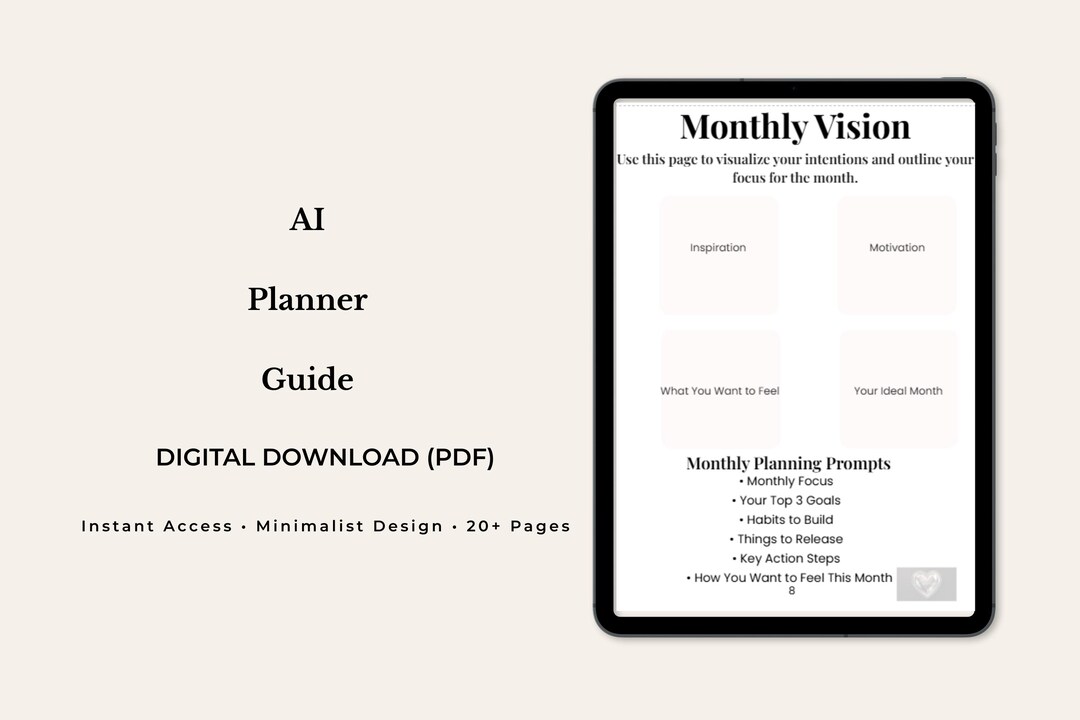 AI Planning Guide | Digital PDF for Entrepreneurs - Etsy