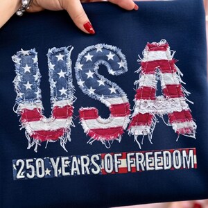 EE. UU. 250 años de libertad png, svg, pdf, Bandera de EE. UU. con patchwork falso png, Diseños del 4 de julio, Bandera de EE. UU. png, América PNG, América de moda png