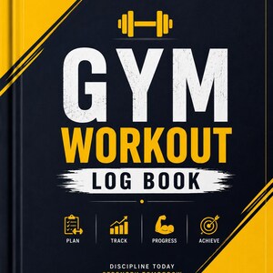 Gym Workout Log Book | Fitness Planner, Weight Tracker (PDF Download)