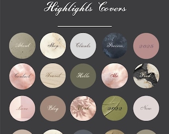 Free Instagram Highlight Covers • Aesthetic Icons for Stories • Minimal IG Story Covers • Social Media Highlight Icons • Insta Story Bundle
