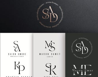 Minimalist Luxury Logo Template |  Editable Canva Logos  Premade Branding Kit for Candle Brand, Boutique, Beauty Studio, Small Busines