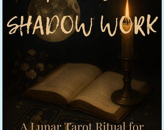 Moonlit Shadow Work Tarot Journal | Lunar Healing (Digital Download) | Grimoire