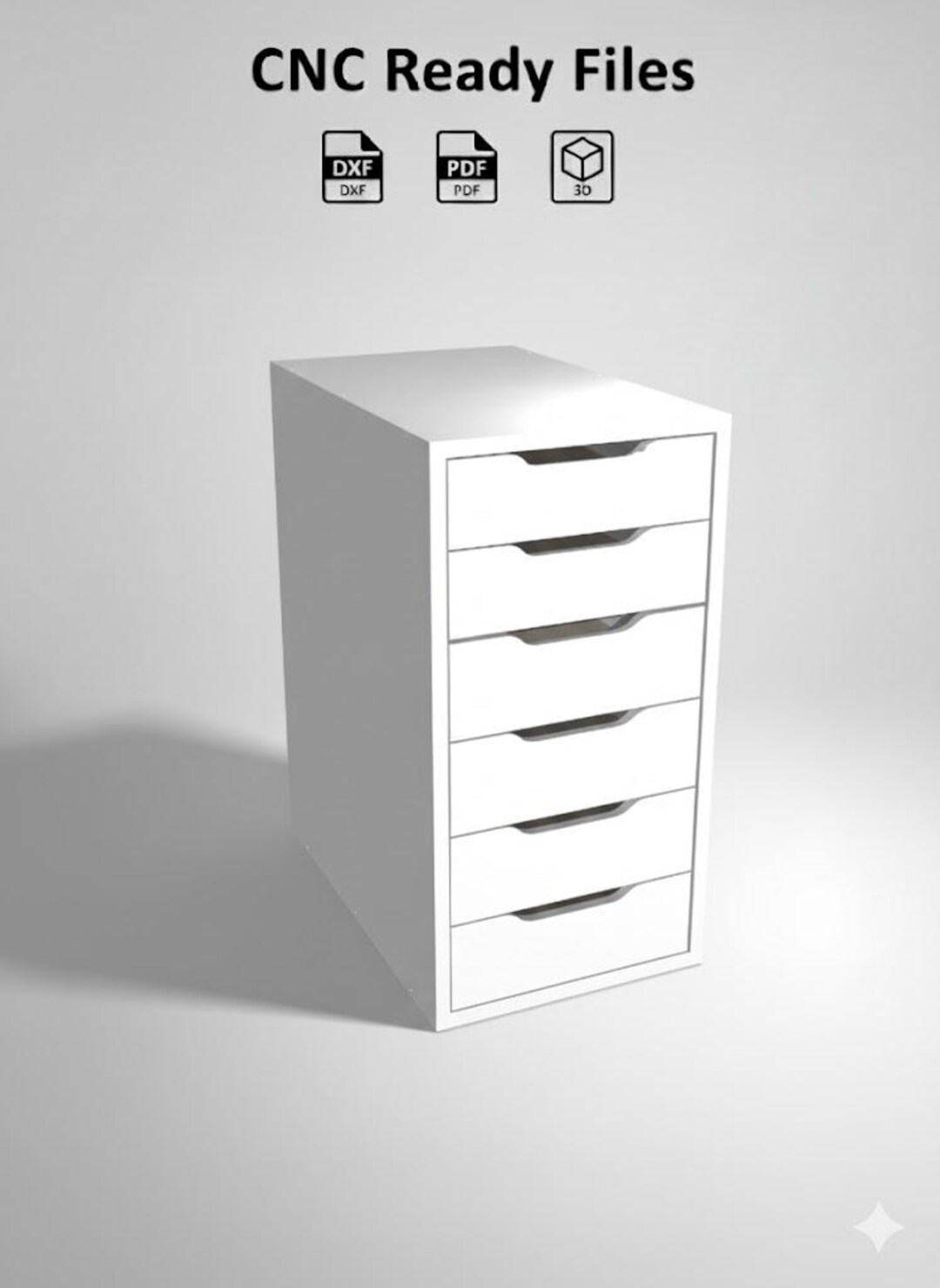 Plywood_mdf CNC Cabinets Drawer DXF Files Ready-to-cut Router Template ...