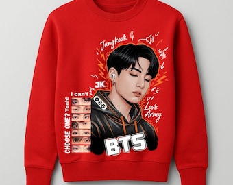 Jungkook BTS Fan Art PNG, K-Pop Idol Graphic Design (Digital Download)