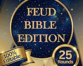 Feud Bible Edition | Church Group Game | Christian Family Feud Style | Bible Trivia PowerPoint | Youth Group Activity