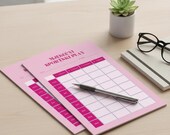 Croatian Monthly Fitness Planner, Printable Tracker (Digital Download)