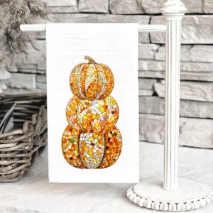 Fall Pumpkin Kitchen Tea Towels, Fall Home Decor, Thanksgiving Decor, Autumn Towel, Autumn Fall Home Decor, Kitchen Towels