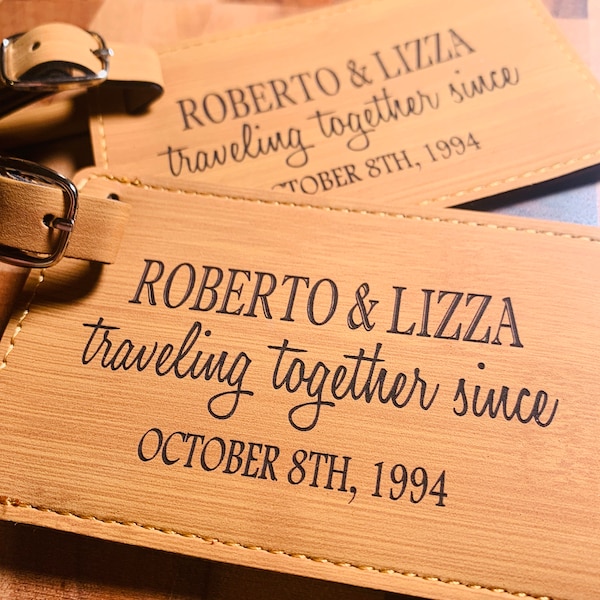 Wedding Luggage Tags Etsy