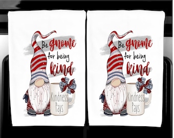 Christmas Gnome Kitchen Towel, Holiday Decor