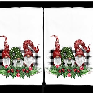 Toalla de cocina con diseño de gnomo navideño: decoración navideña para el hogar